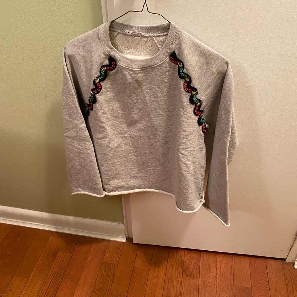 Sonia Rykiel Sequined details Sweatshirt  S gray